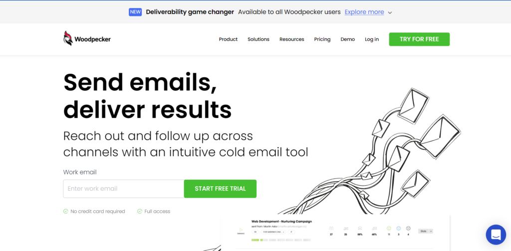 woodpecker is a great cold email automation tool for sales outreach