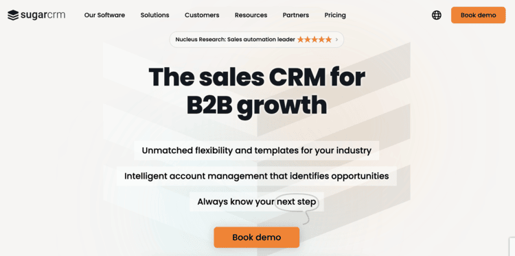 hubspot competitors - sugarcrm