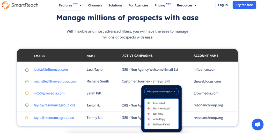 hubspot competitors - smartreach.io