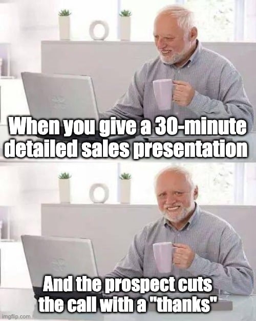 sales presentation - funny sales meme