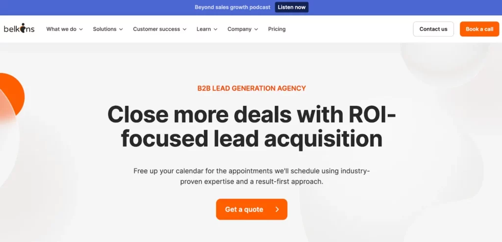 lead generation companies - belkins