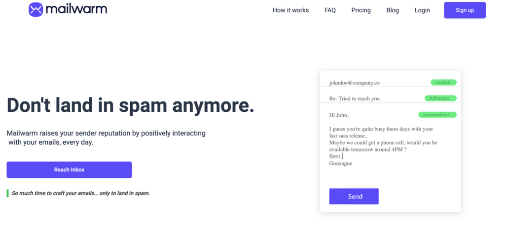 email warmup tool - mailwarm