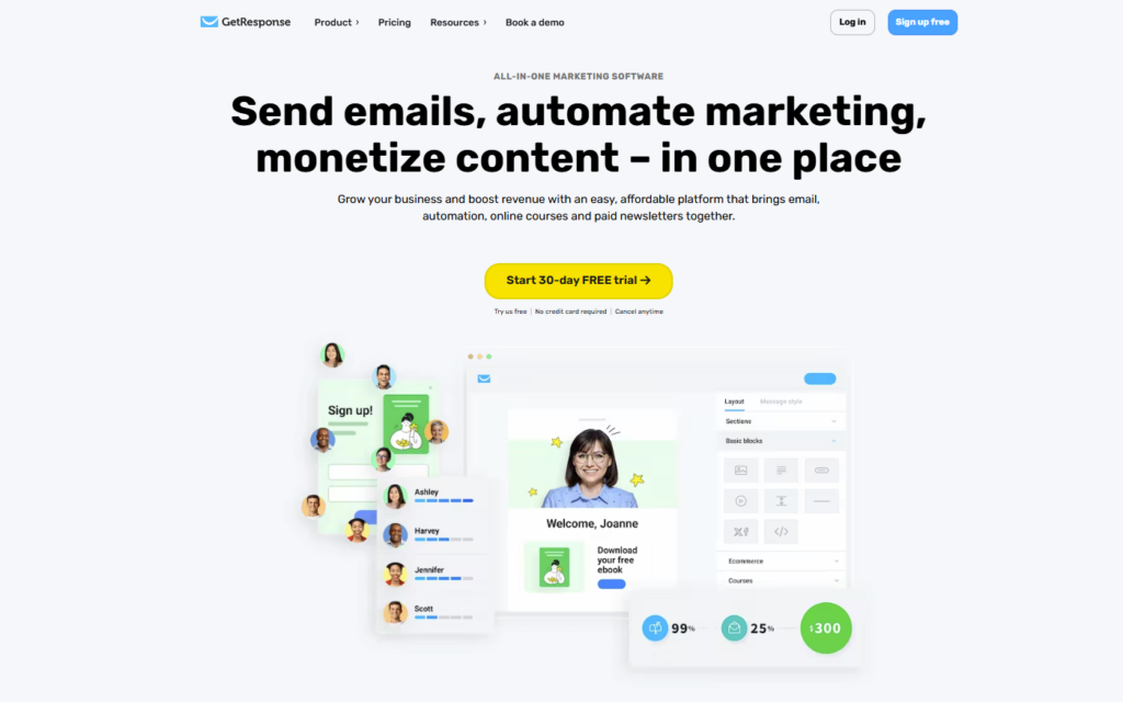 marketing & sales tool - getresponse