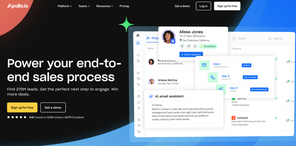 snov.io alternatives - apollo.io