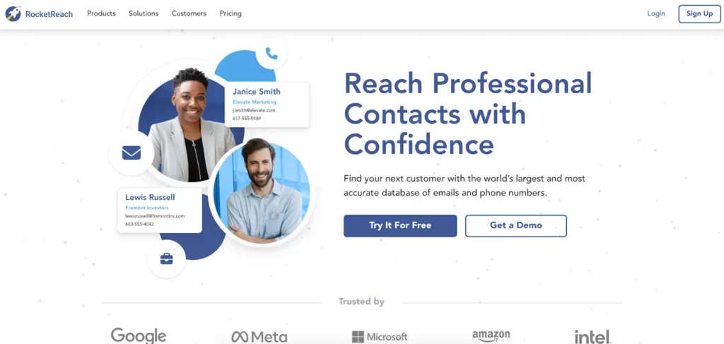 lead generation companies - rocket reach