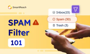 Learn what a spam filter is for emails, how it wokrs and how to avoid it for better email deliverability