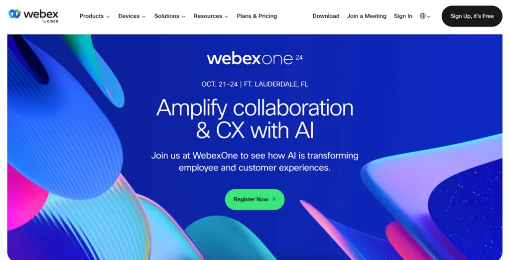 Virtual phone number provider #2: Webex
