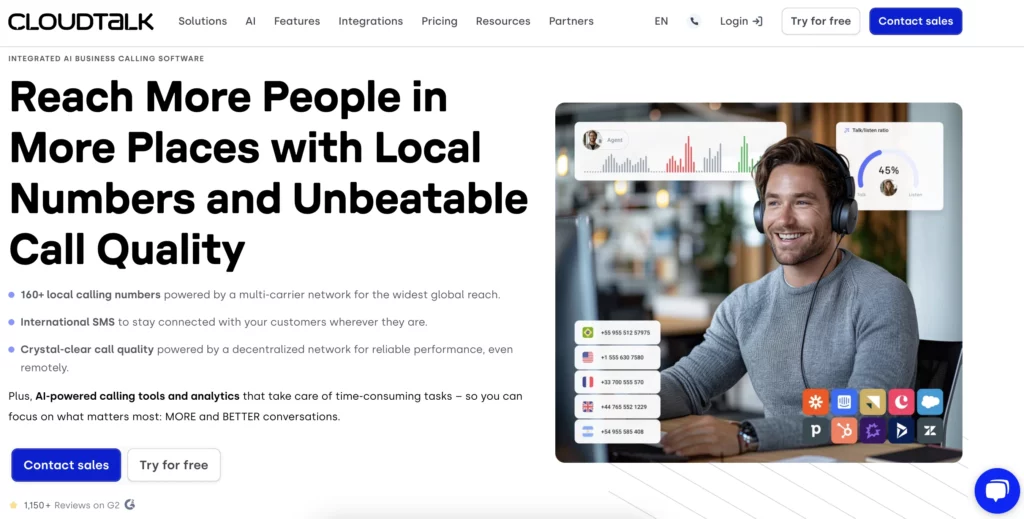 Virtual phone number provider #12: Cloud Talk