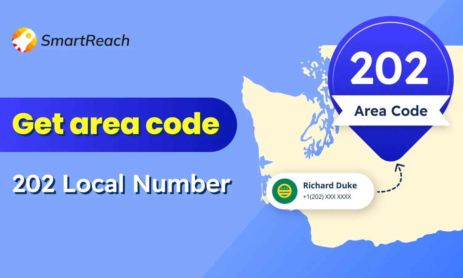 Get A Local 202 Area Code Phone Number for your business