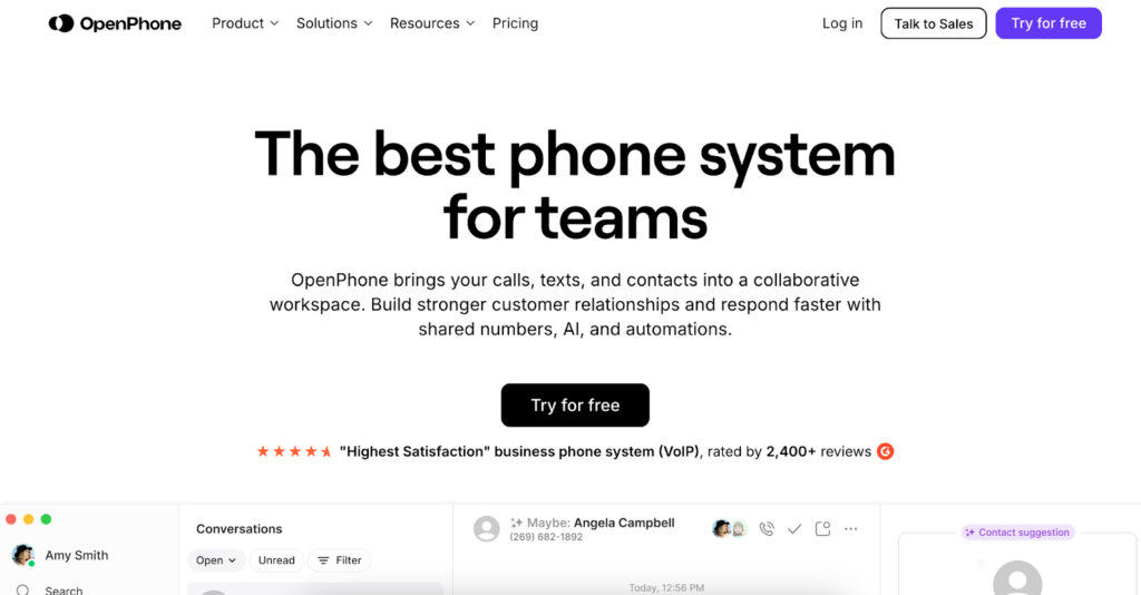 callhippo alternatives - openphone