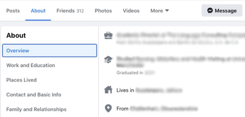 find emails on facebook