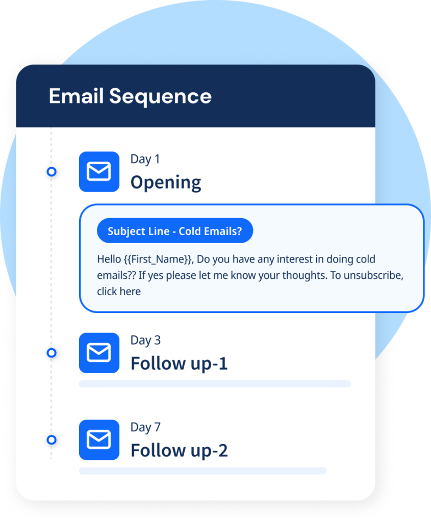 passive recruitment with smartreach email sequence