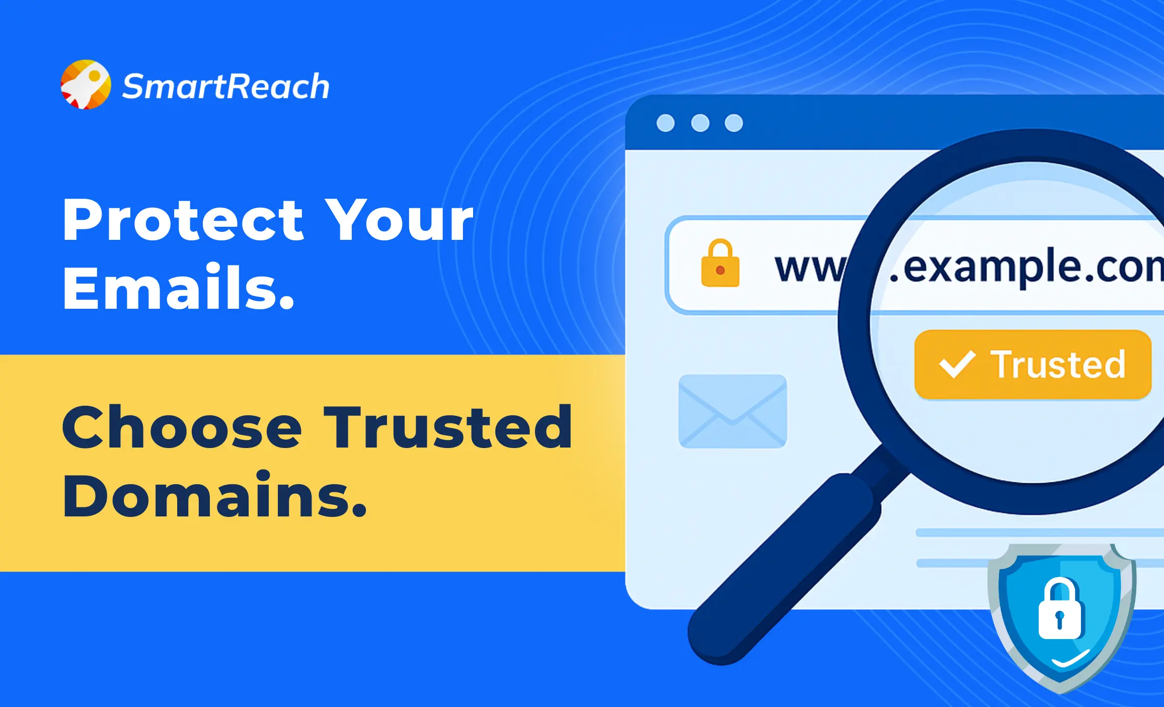 How can I choose reputable domains for links in my emails