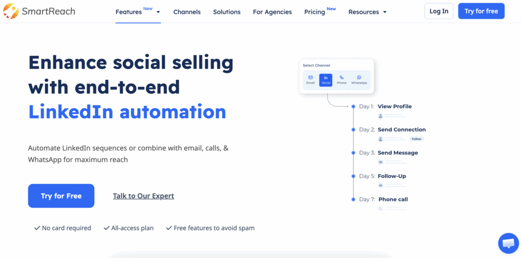 best HeyReach alternative for LinkedIn automation - smartreach.io