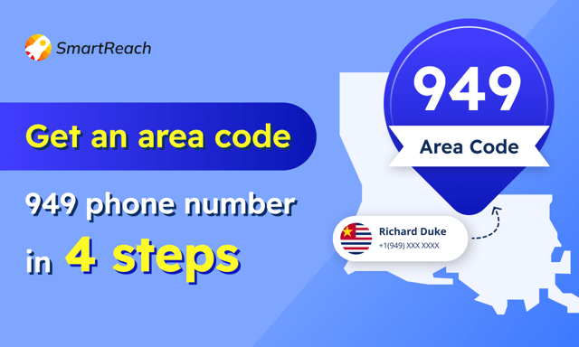 get an 949 area code phone number for establishing your local presence in California, US.