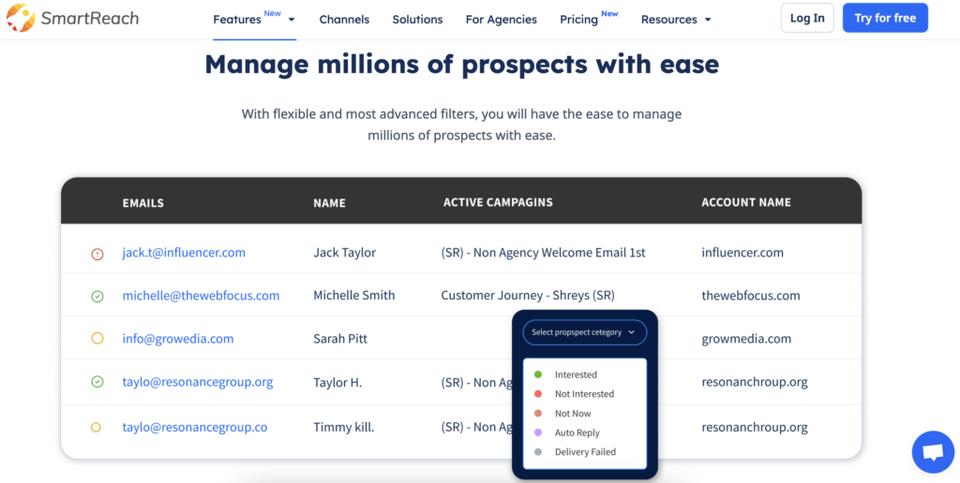 hubspot competitors - smartreach.io