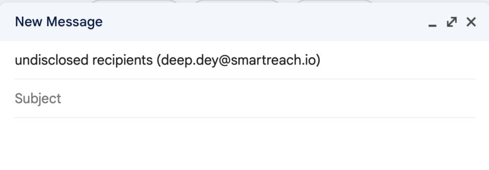 undisclosed recipient method