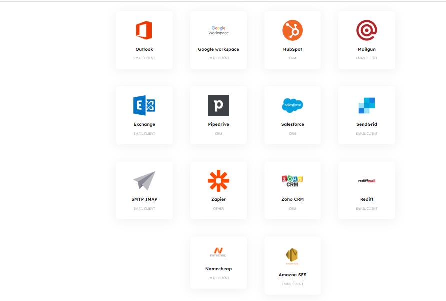 integrate with all the leading CRMs