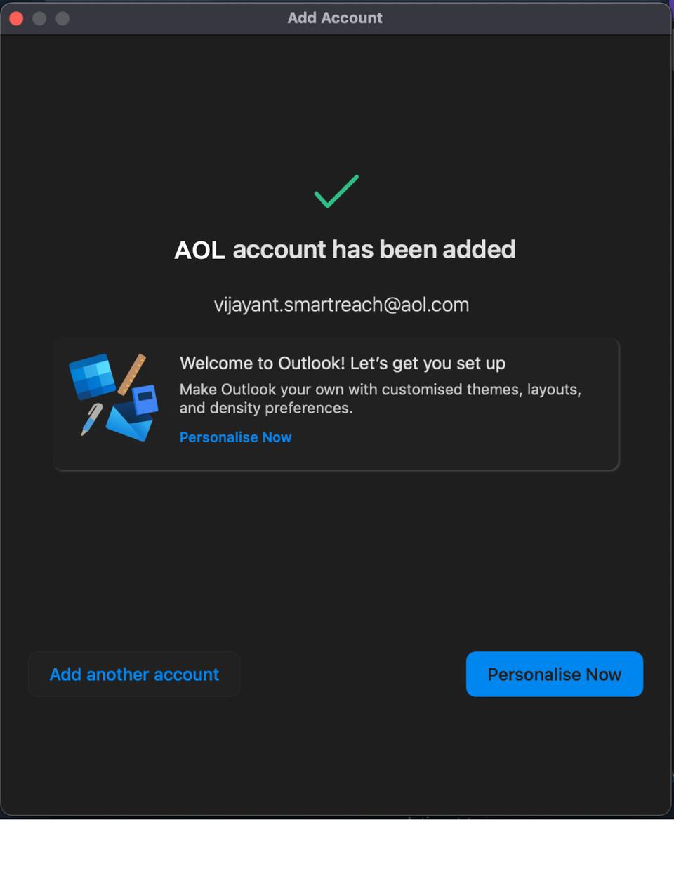 AOL mail settings