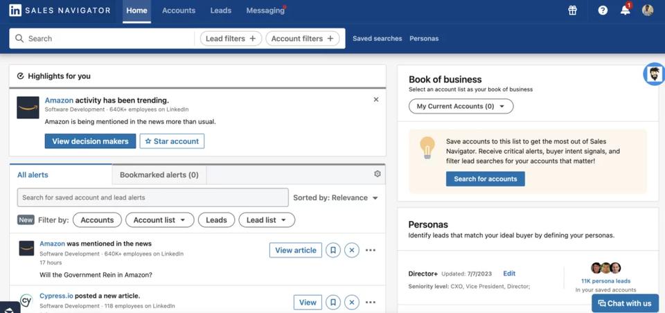 LinkedIn Sales Navigator Core plan pricing table showing $99.99 monthly cost and features for 2025