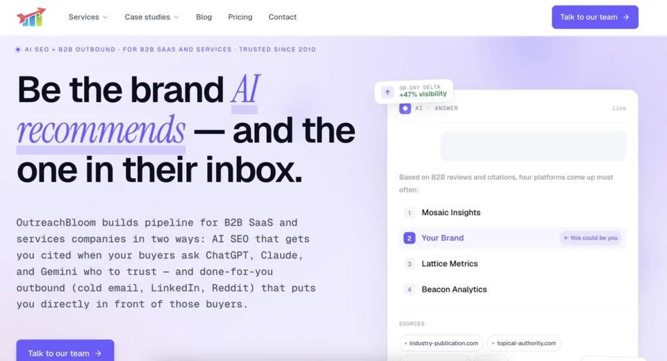 lead generation agency - outreachbloom