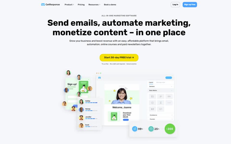 marketing & sales tool - getresponse