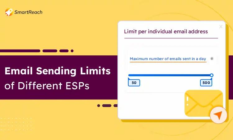 email sending limits for various esps