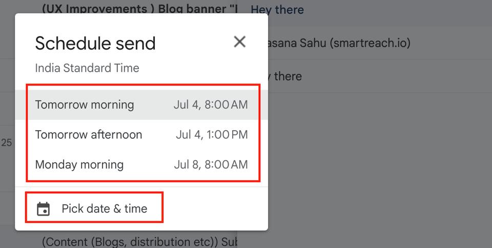 Gmail queued