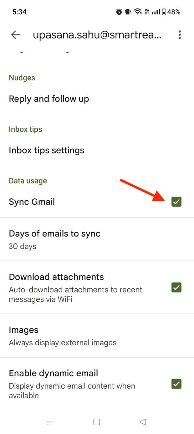 Gmail queued