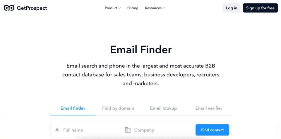 email extractor - getprospect