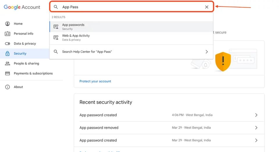 gmail smtp setting