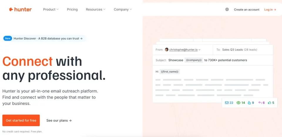email extractor - hunter