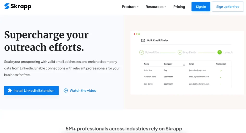 email extractor - skrapp