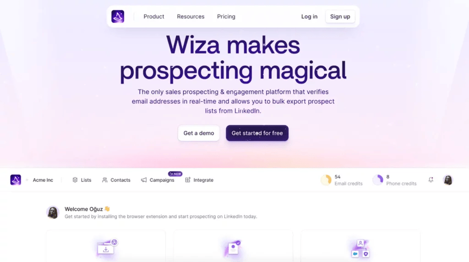email extractor - wiza