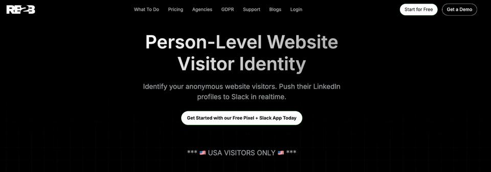 Rb2b is a great buying intent tool to find buying signals such as "pricing page views" or "homepage views" etc.