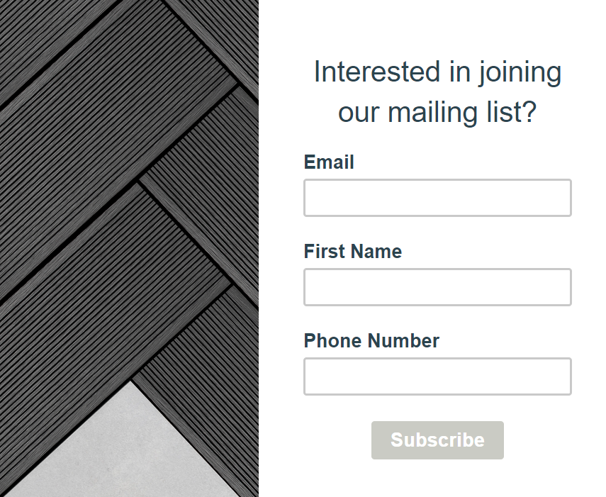Email Segmentation for Email Signup Form