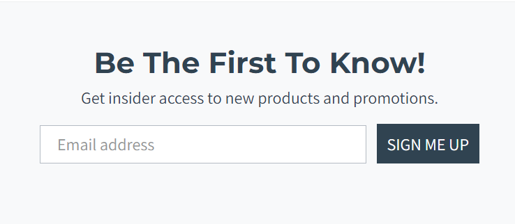 Email Segmentation - email sign-up form for easy list segmentation