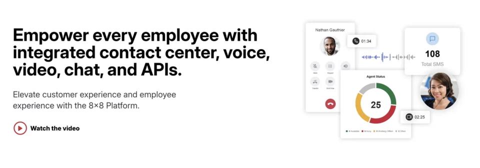 8x8 is one of the best Aircall alternatives built for large teams that operate internationally
