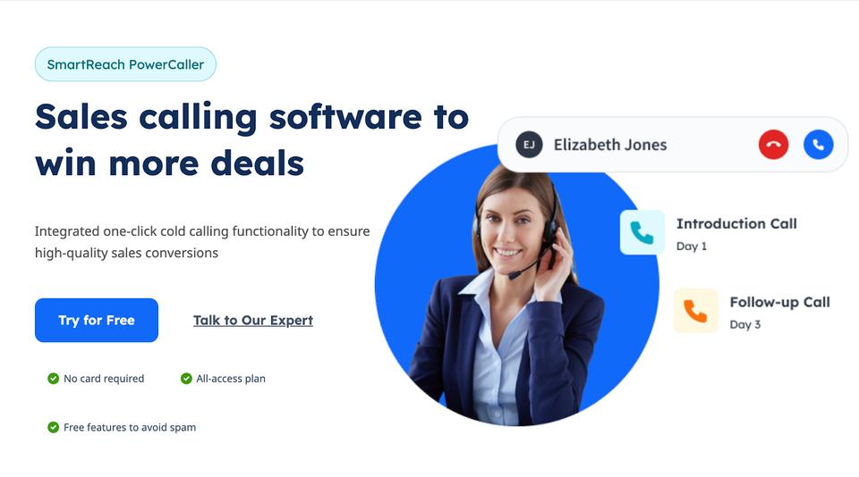 SmartReach.io is currently one of the best aircall alternatives for businesses looking for a reliable business phone system.