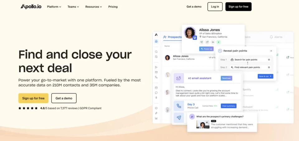 Data enrichment tools - apollo