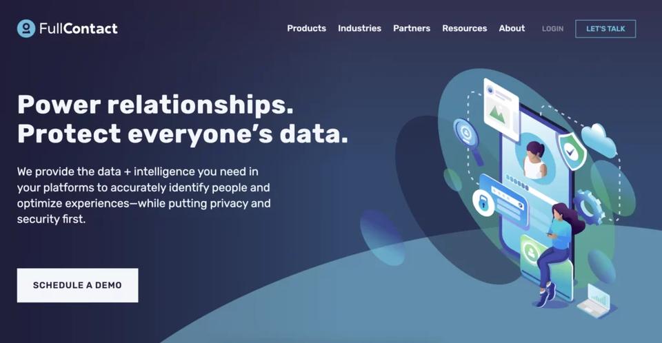 Data enrichment tools - full contact