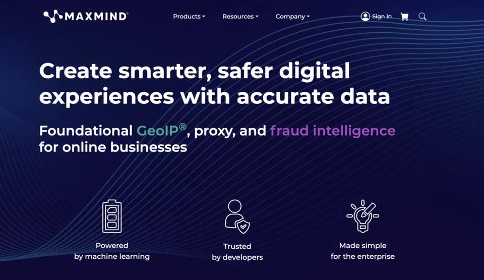 Data enrichment tools - maxmind