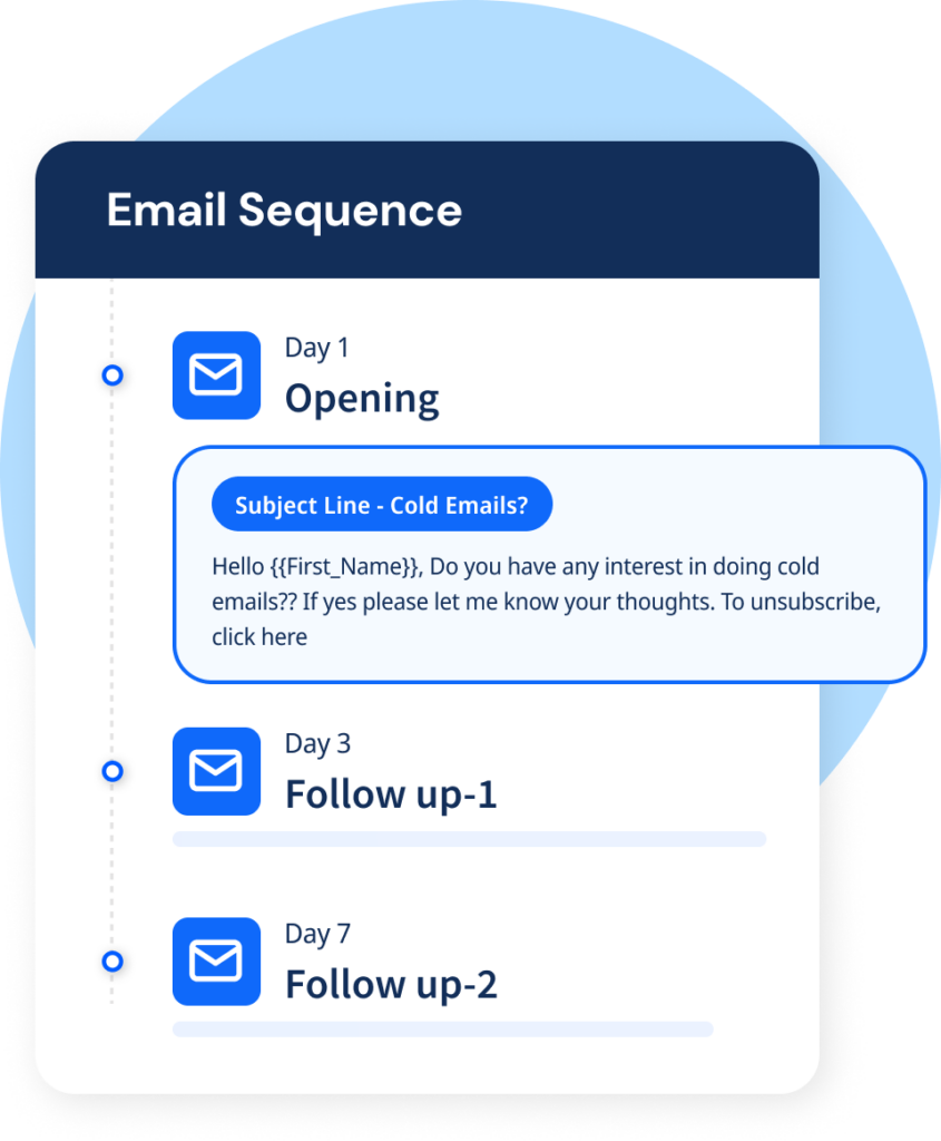 passive recruitment with smartreach email sequence