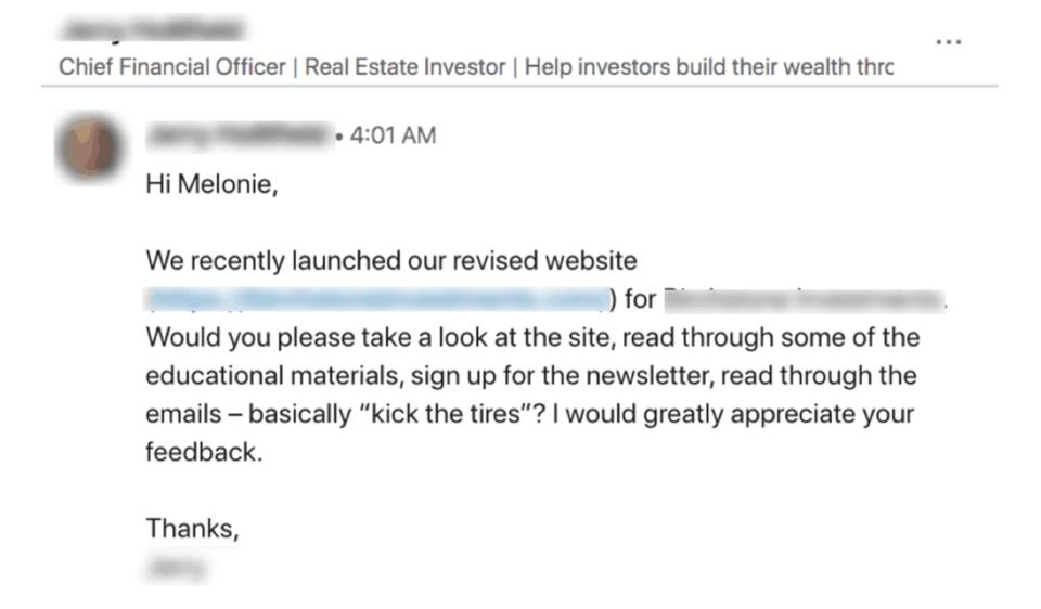 linkedin connection request example