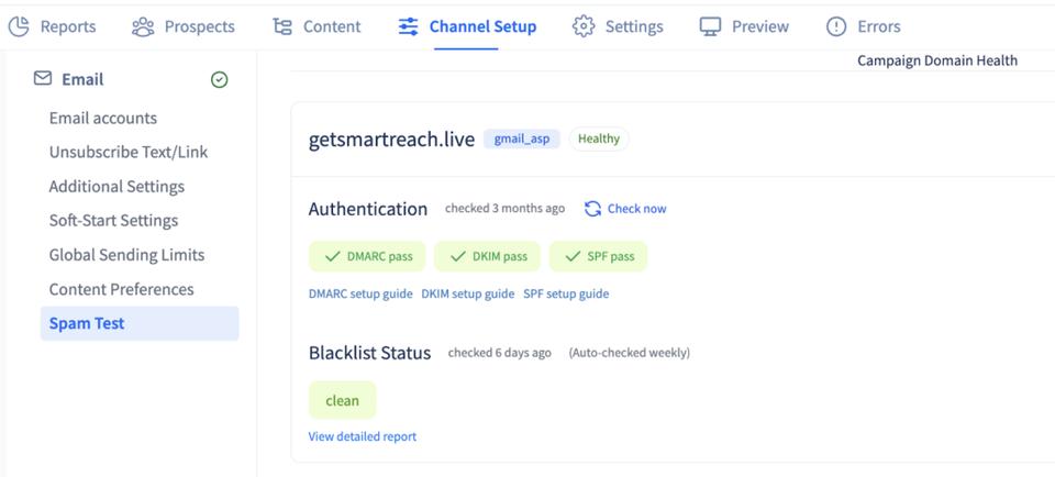 what are email header?
smartreach - blacklist report