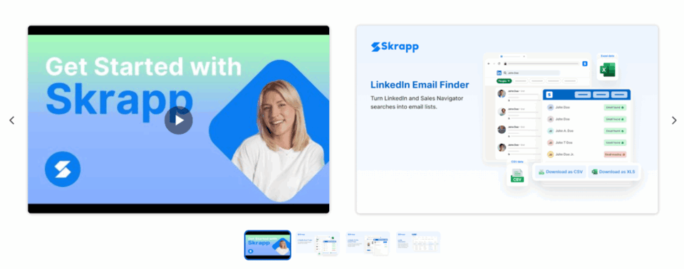 Skrapp.io is a LinkedIn-focused Chrome extension that helps sales teams and freelancers find emails in seconds.