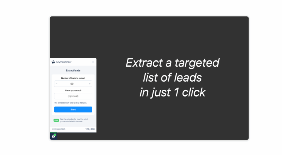 Anymail Finder is a specialized email verification tool for discovering and verifying professional emails.